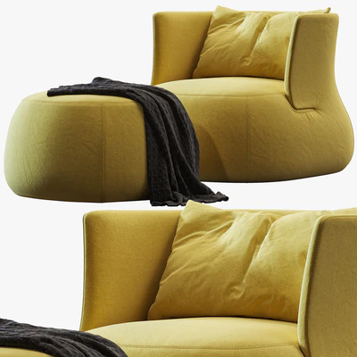 Fat-sofa armchair by B&b Italia — Ver 2