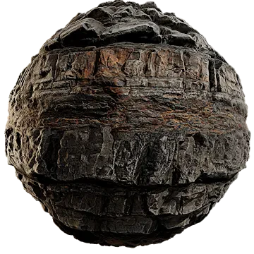 layered rock cliff 019 — Скачать