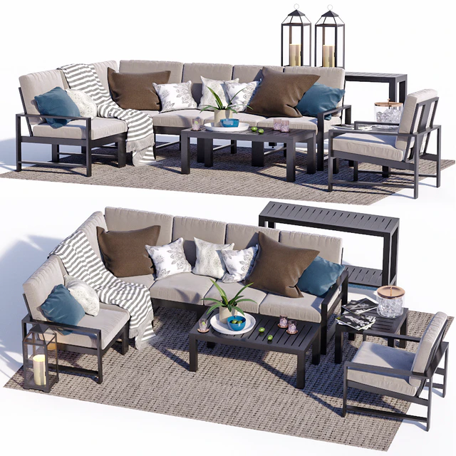 Indio Metal Outdoor Furniture Set 2 — Descargar