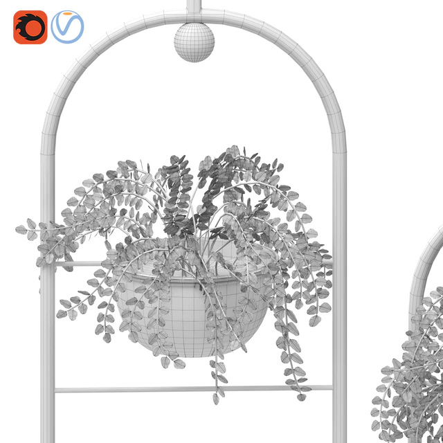 Metal hanging lamp Indoor Plant partition — Descargar