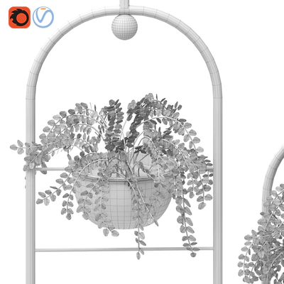 Metal hanging lamp Indoor Plant partition — Ver 2
