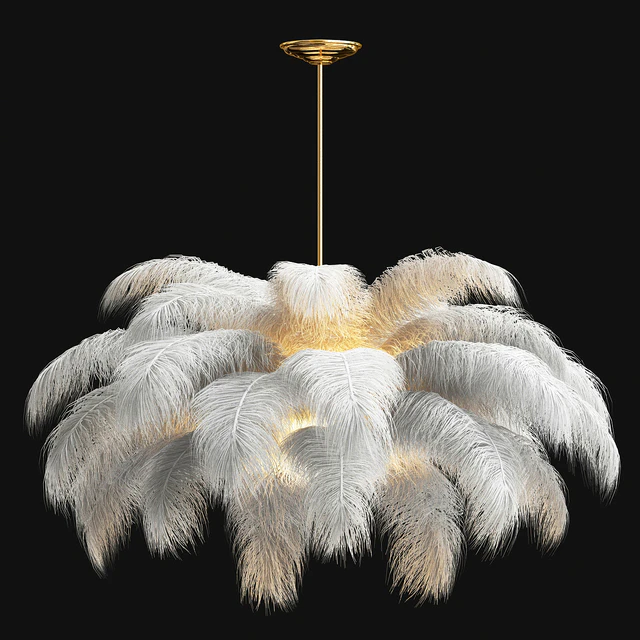 Ostrich Feather Chandelier — Descargar