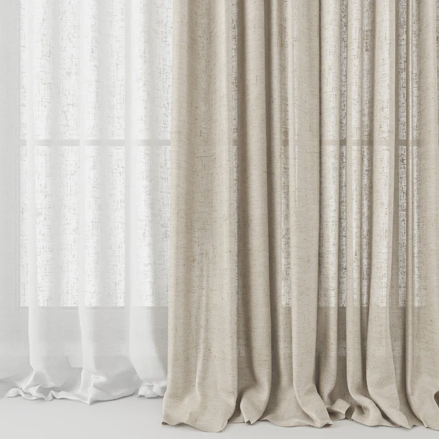 Curtains Long Linen set 02 — Descargar