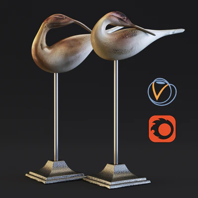 Libra Dunes Golden Sandpiper Sculpture — Ver 1
