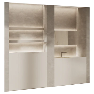 Bathroom furniture with hidden lighting — descargar