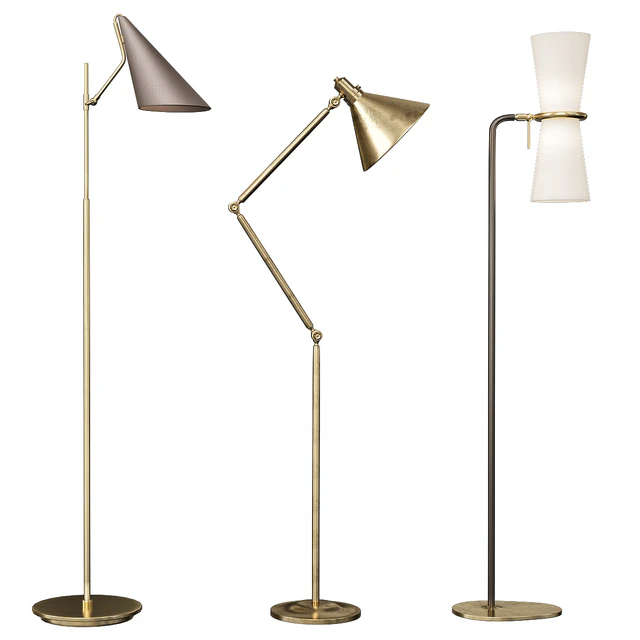 Clarkson Triple Floor Lamp — Descargar