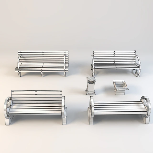 Benches and urns — Descargar
