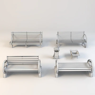 Benches and urns — Ver 2