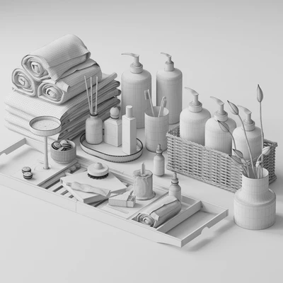 Decorative set for the bathroom - 6 — Ver 2