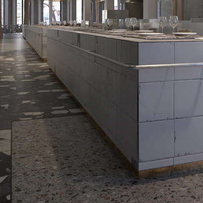 Terrazzo.Breccia.Mosaic.Marble.Seamless texture. — Вид 2