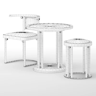 Стул Стол Табурет Wittmann Fledermaus Chair Stool Table — Вид 2