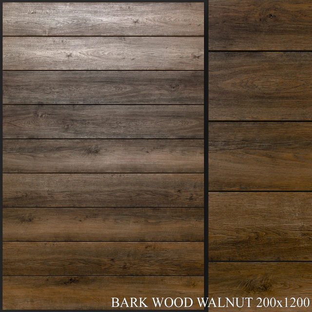 Yurtbay Seramik Bark Wood Walnut 200x1200 — Скачать