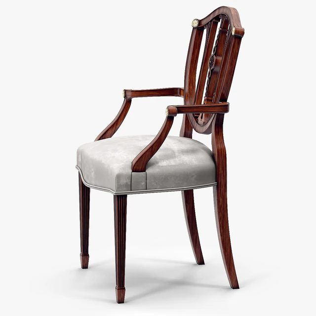 Theodore Alexander Palmerstones Brass Rosette Dinner ArmChair — Descargar