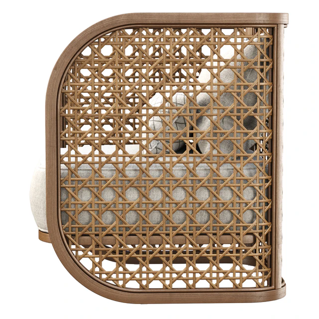 Rimma rattan restaurant chair / Обеденное кресло с плетением — Скачать
