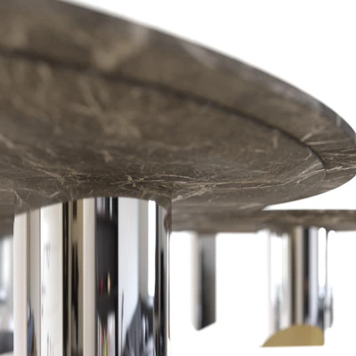 Minotti Wedge Round Marble Top — Ver 2