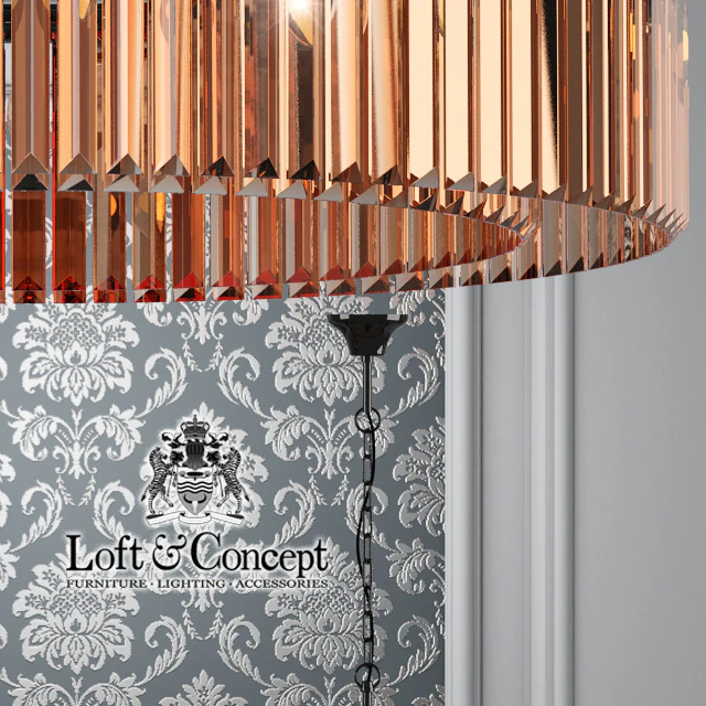 Chandelier RH Rhys Clear Glass Prism Round Chandelier 100 — Descargar