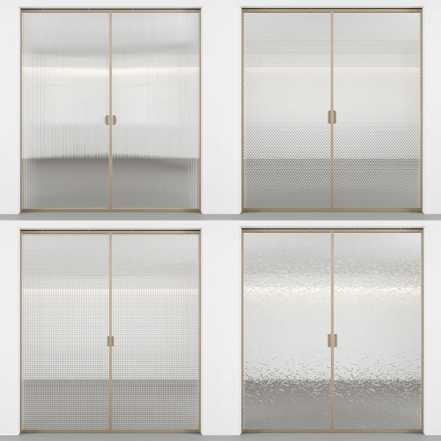 Sliding doors with embossed glass — Download