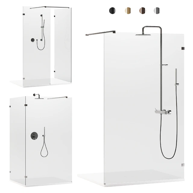 Arblu Walk-in Separet Elite shower enclosures + Paffoni shower systems — Descargar