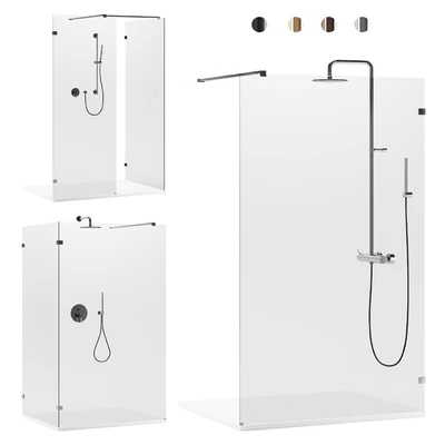 Arblu Walk-in Separet Elite shower enclosures + Paffoni shower systems — Ver 1
