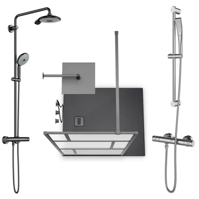 Showers Radaway, West One Bathrooms and Ideal set 125 — Ver 2
