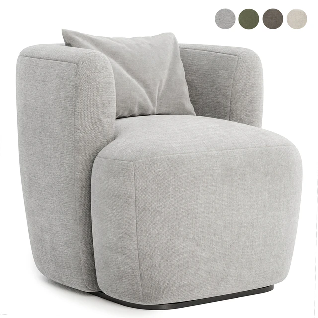 Fauteuil in bouclette Nidou armchair — Descargar