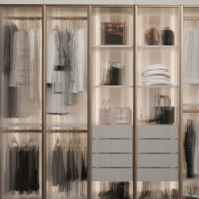 Wardrobe with glass doors 3 — Ver 2