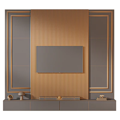 TV wall set 03 — Вид 2