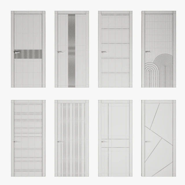 Set of interior doors LINEA. — Descargar