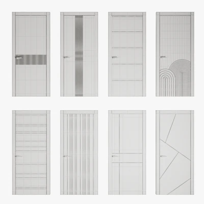 Set of interior doors LINEA. — Ver 2