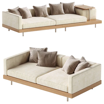 Japandi XXL Wooden Sofa 01 — Ver 2