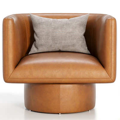 Adriel Swivel Leather Chair — Вид 2