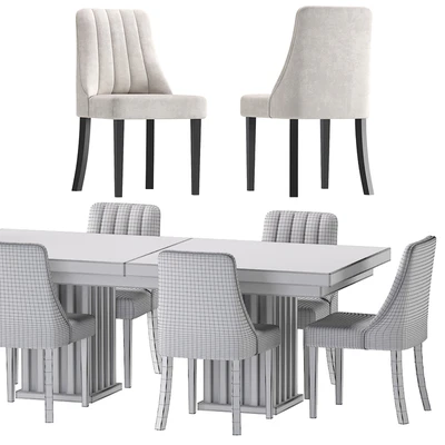 Modern Table and Chair Kongsberg — Ver 2