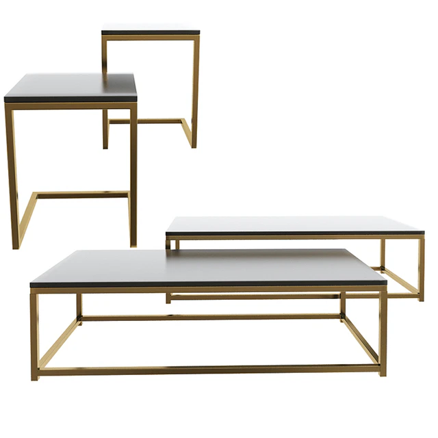 Smart Round & Rectangle Marble Coffee Table — Descargar