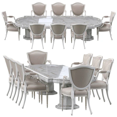 Classic dining chair and marble table — Вид 2