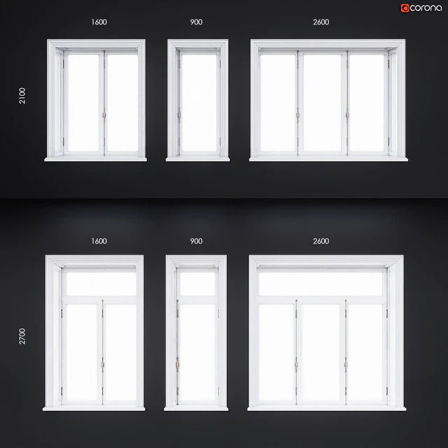 Wooden classical windows — Descargar