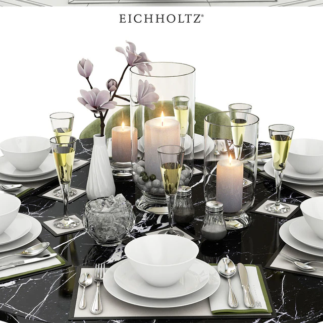 EICHHOLTZ Dining Table Turner 110660 110661 & Chair Filmore 111994 111995 111996 111997 111994 & Décor set — Descargar