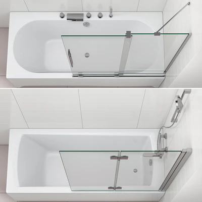 Bath screens and bathtubs Radaway and Ravak set 120 — Ver 2