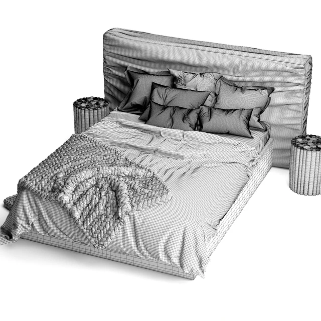 Zulu Upholstered Bed — Descargar