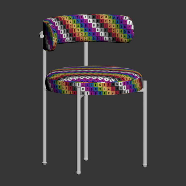 Inesse Boucle Ivory Dining Chair — Скачать