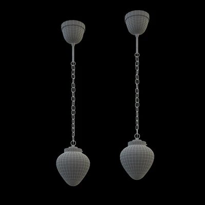 ÅTERSKEN OTSKEN Pendant lamp, milk glass / bow — Ver 2