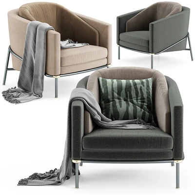 Minotti Fil Noir Armchair — Вид 2