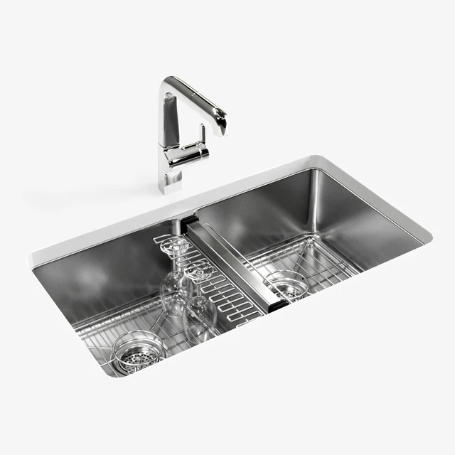 KOHLER "Strive" under-mount double-equal kitchen sink — Descargar