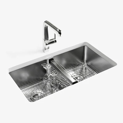 KOHLER "Strive" under-mount double-equal kitchen sink — Ver 1