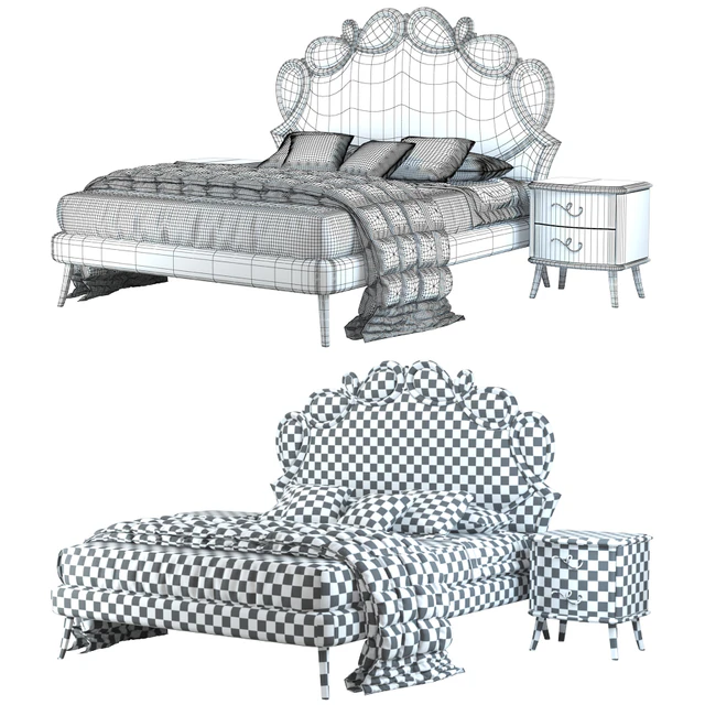 Кровать CorteZari Letti Matrimoniali PAPILLON — Скачать