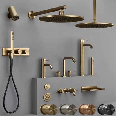 Gessi 316 collection bathroom faucet set(CESELLO-MECCANICA-INTRECCIO-TRAME) — Вид 1
