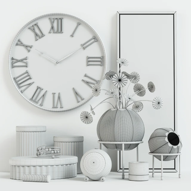 Green Round Vase Decorative Set — Descargar