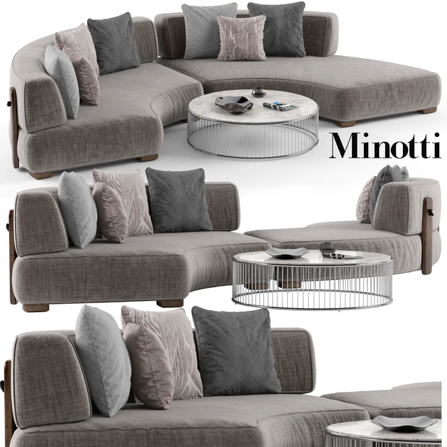 Minotti Florida sofa set 1 — Скачать