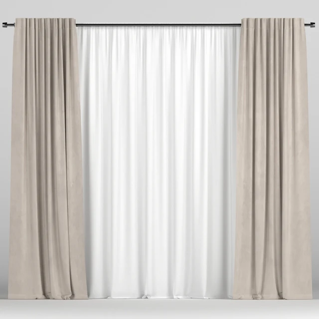 Curtains with tulle — Descargar