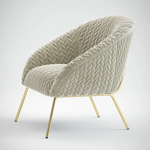 Quilted Hillside Accent Chair — Скачать