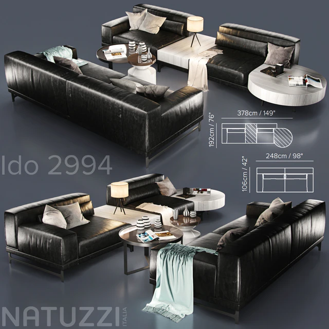 Диван Natuzzi Ido — Скачать